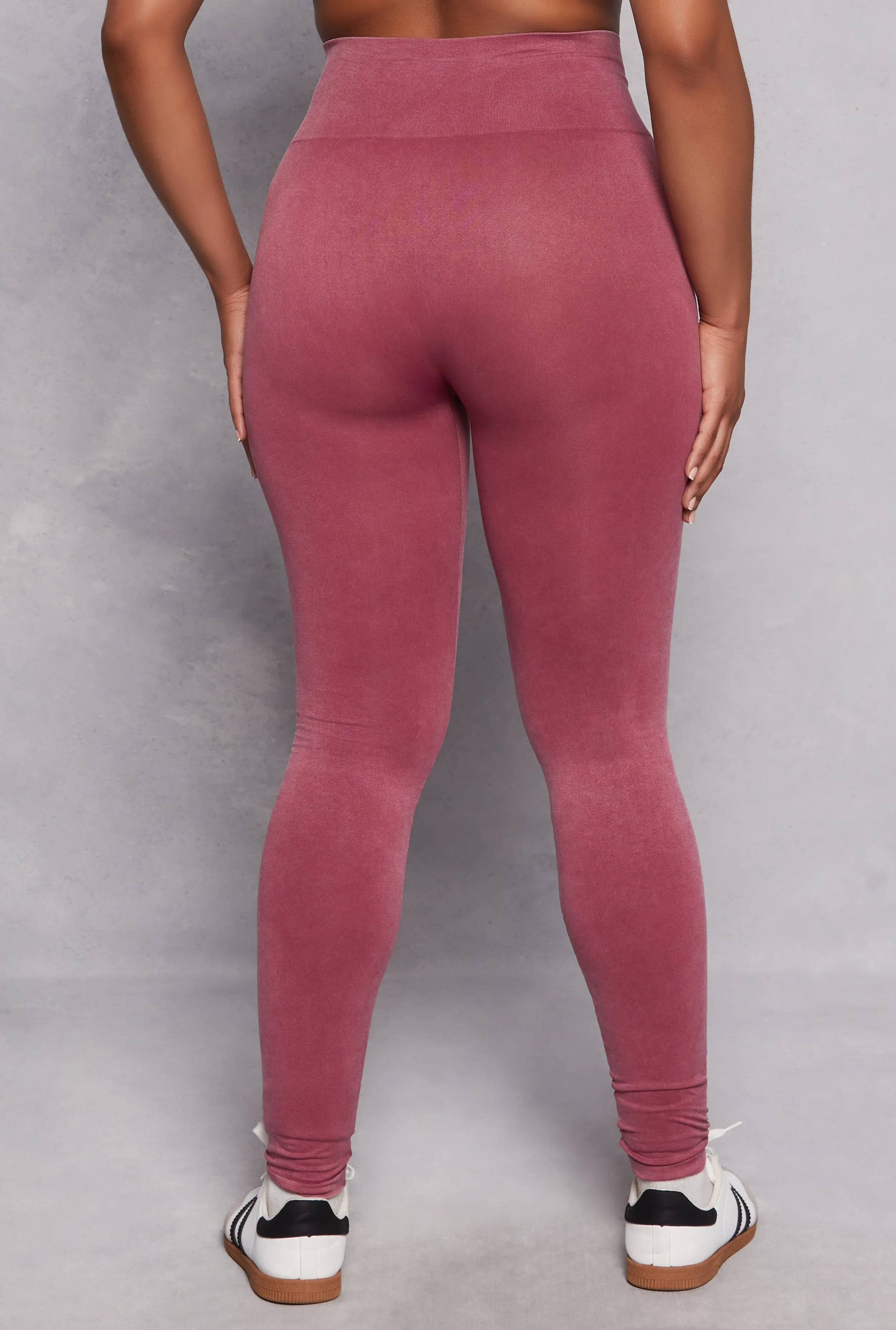 Plus Size Acid Wash High Waist Leggings sold by Rainbow product image thumbnail 3