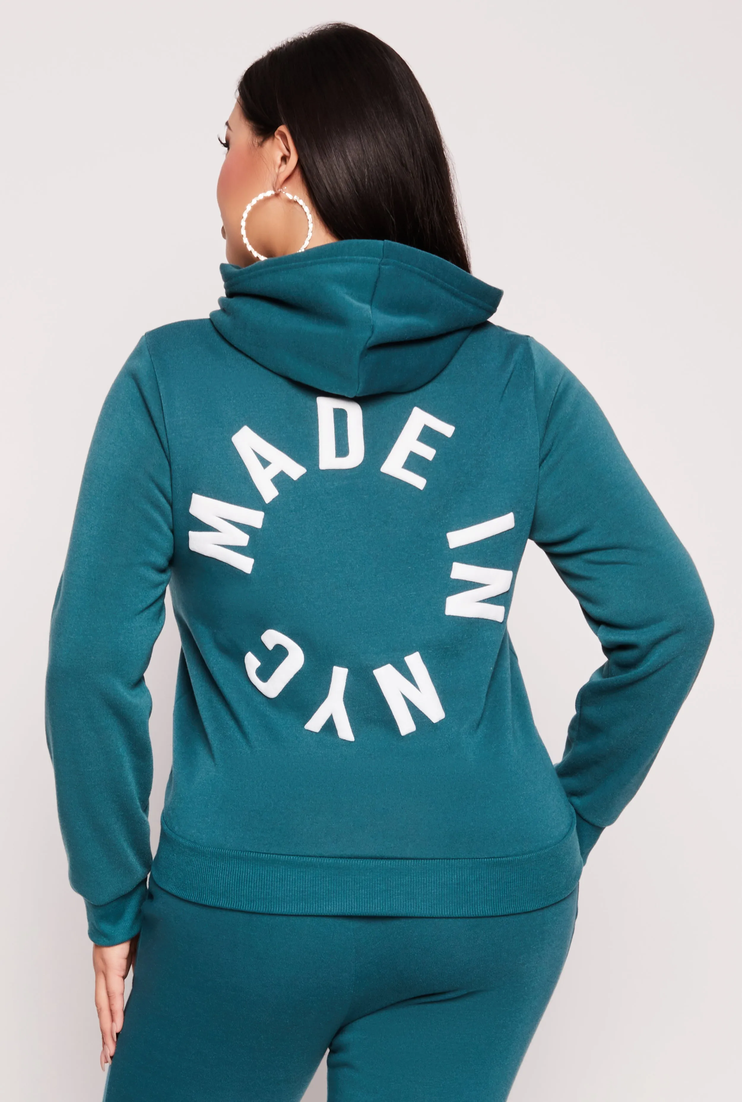 Plus Size Fleece Luxury Graphic Hoodie sold by Rainbow product image thumbnail 3