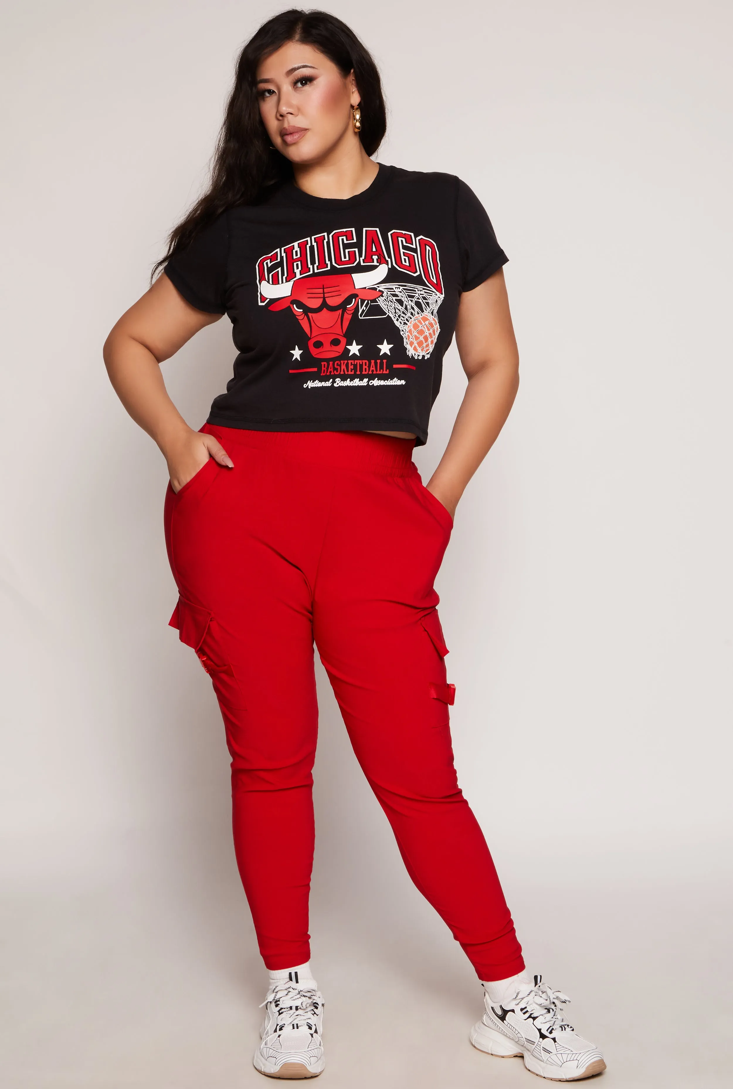 Plus Size NBA Chicago Bulls Crop Top sold by Rainbow product image thumbnail 2