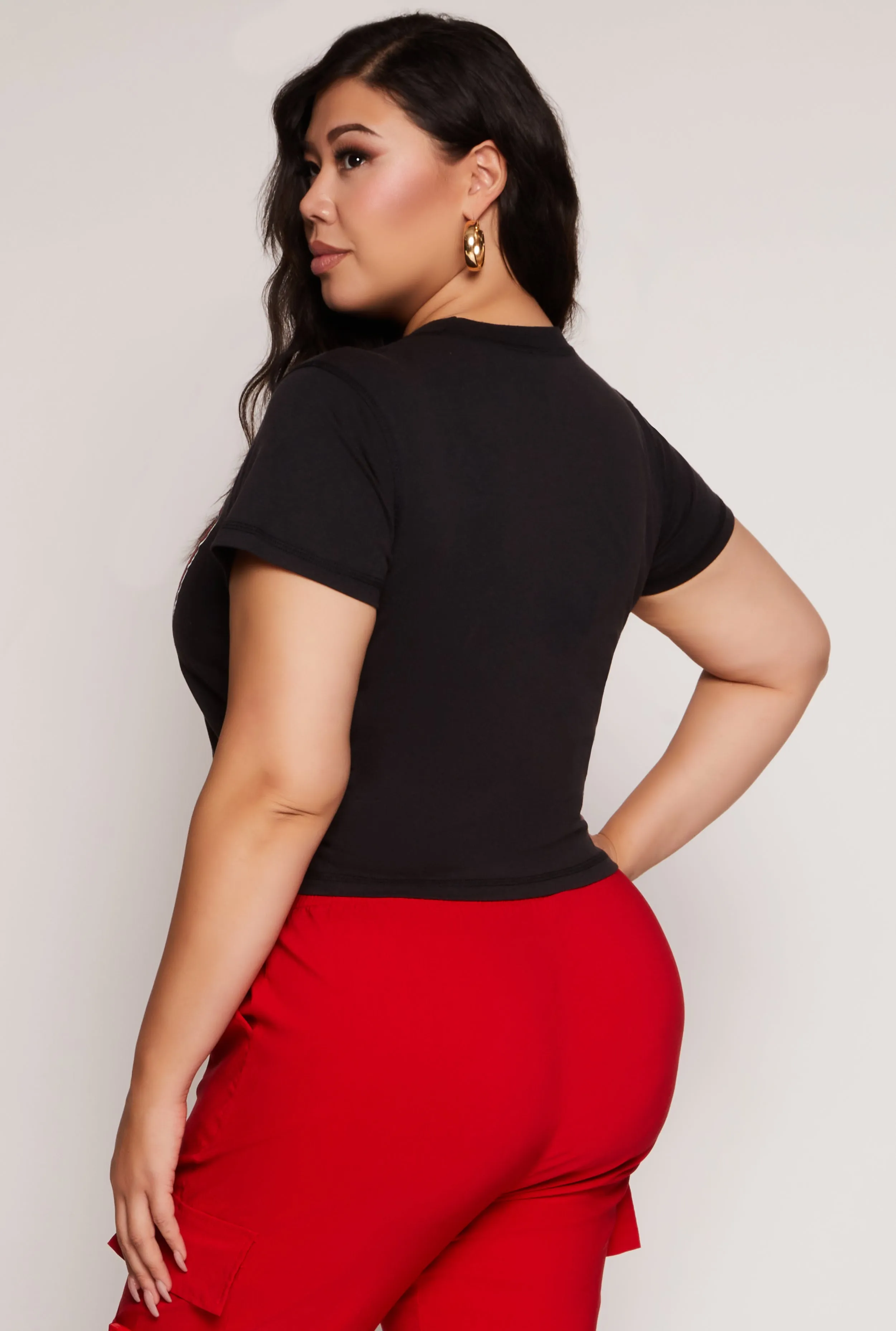 Plus Size NBA Chicago Bulls Crop Top sold by Rainbow product image thumbnail 3