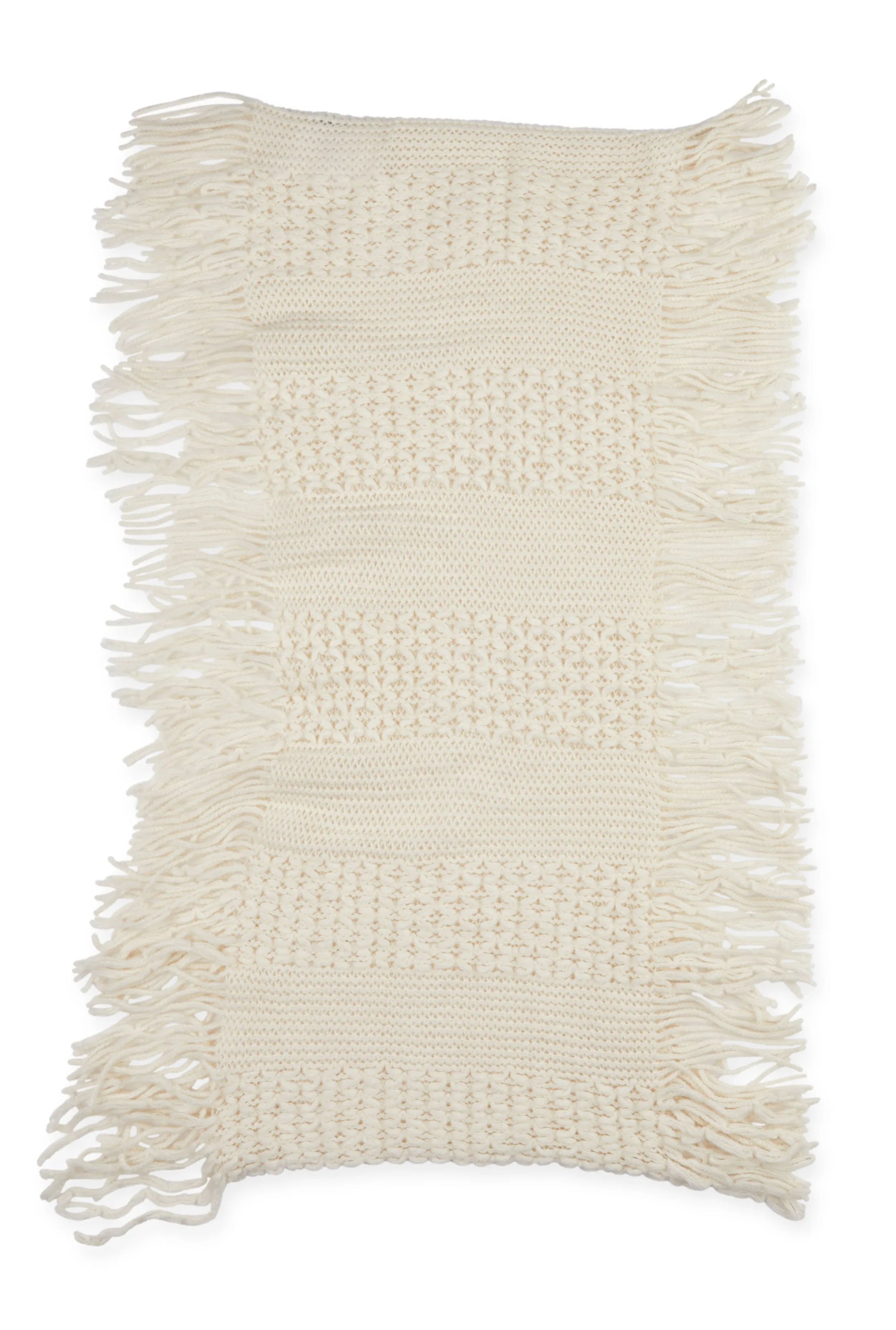 Knitted Fringe Infinity Scarf sold by Rainbow product image thumbnail 5