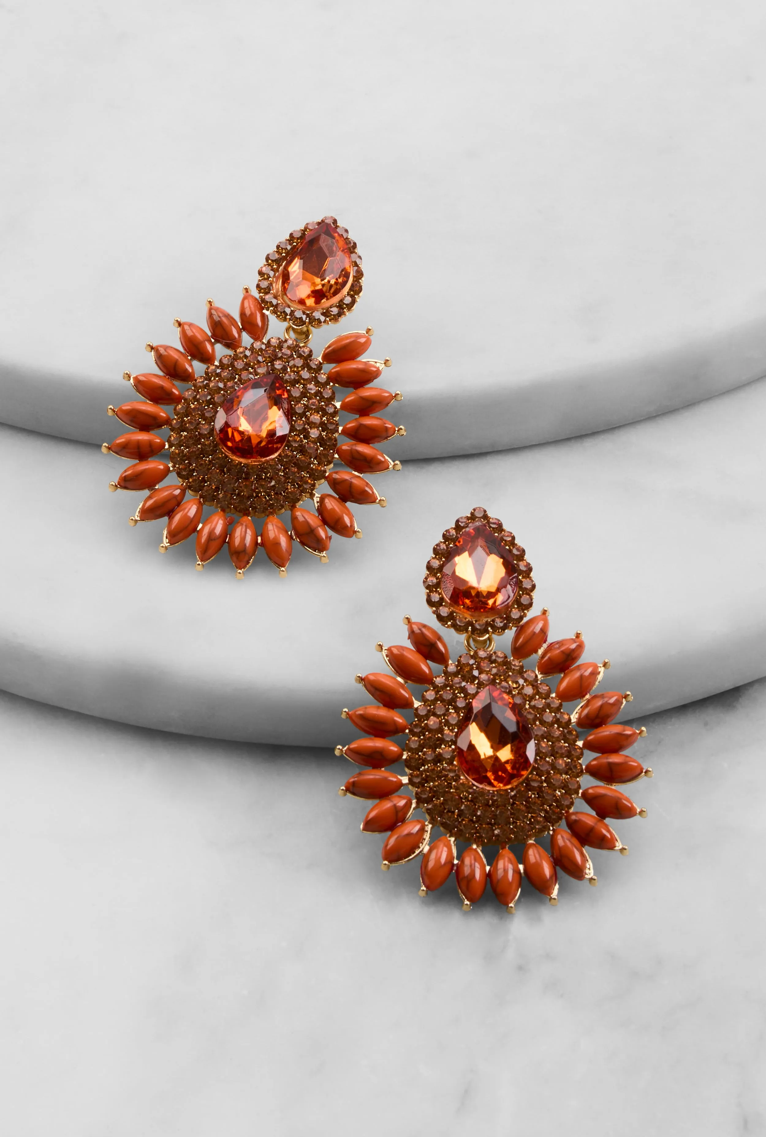 Cubic Zirconia Chandelier Drop Earrings sold by Rainbow product image thumbnail 2