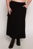 Plus Size Scuba Drawstring Maxi Skirt sold by Rainbow