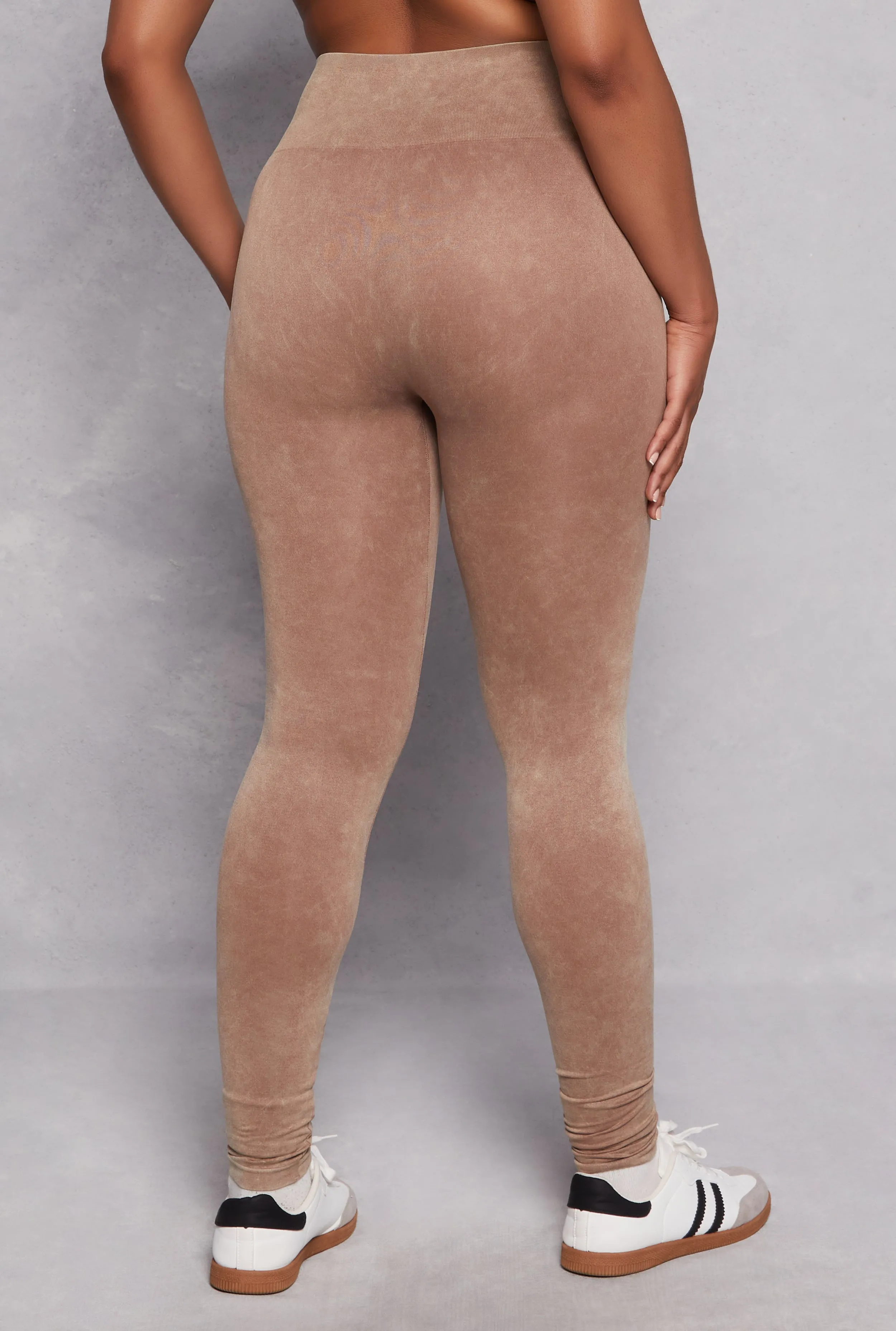 Plus Size Acid Wash High Waist Leggings sold by Rainbow product image thumbnail 3