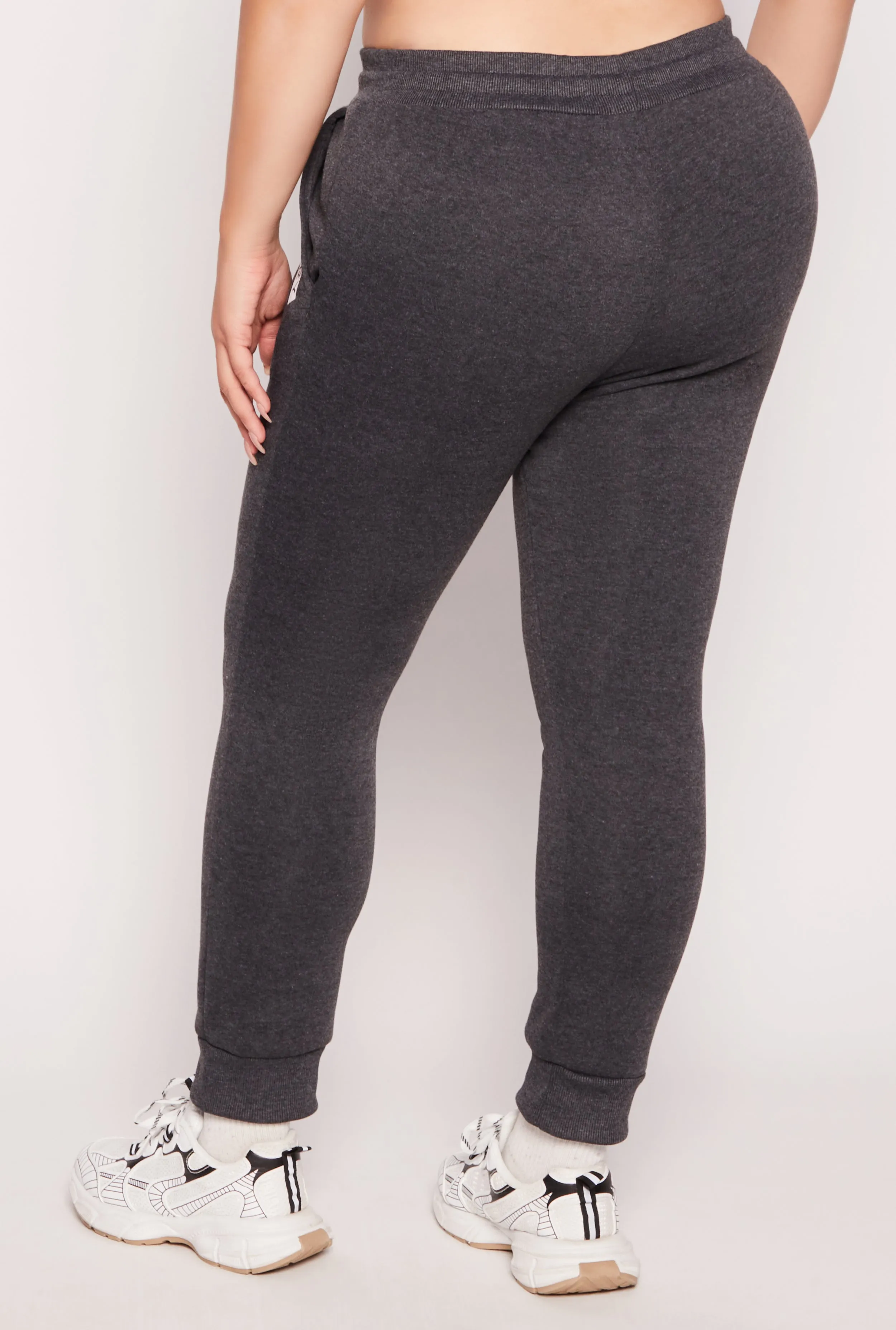 Plus Size Fleece Luxury Graphic Drawstring Joggers sold by Rainbow product image thumbnail 3