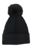 Rhinestone Cable Knit Pom Pom Beanie sold by Rainbow