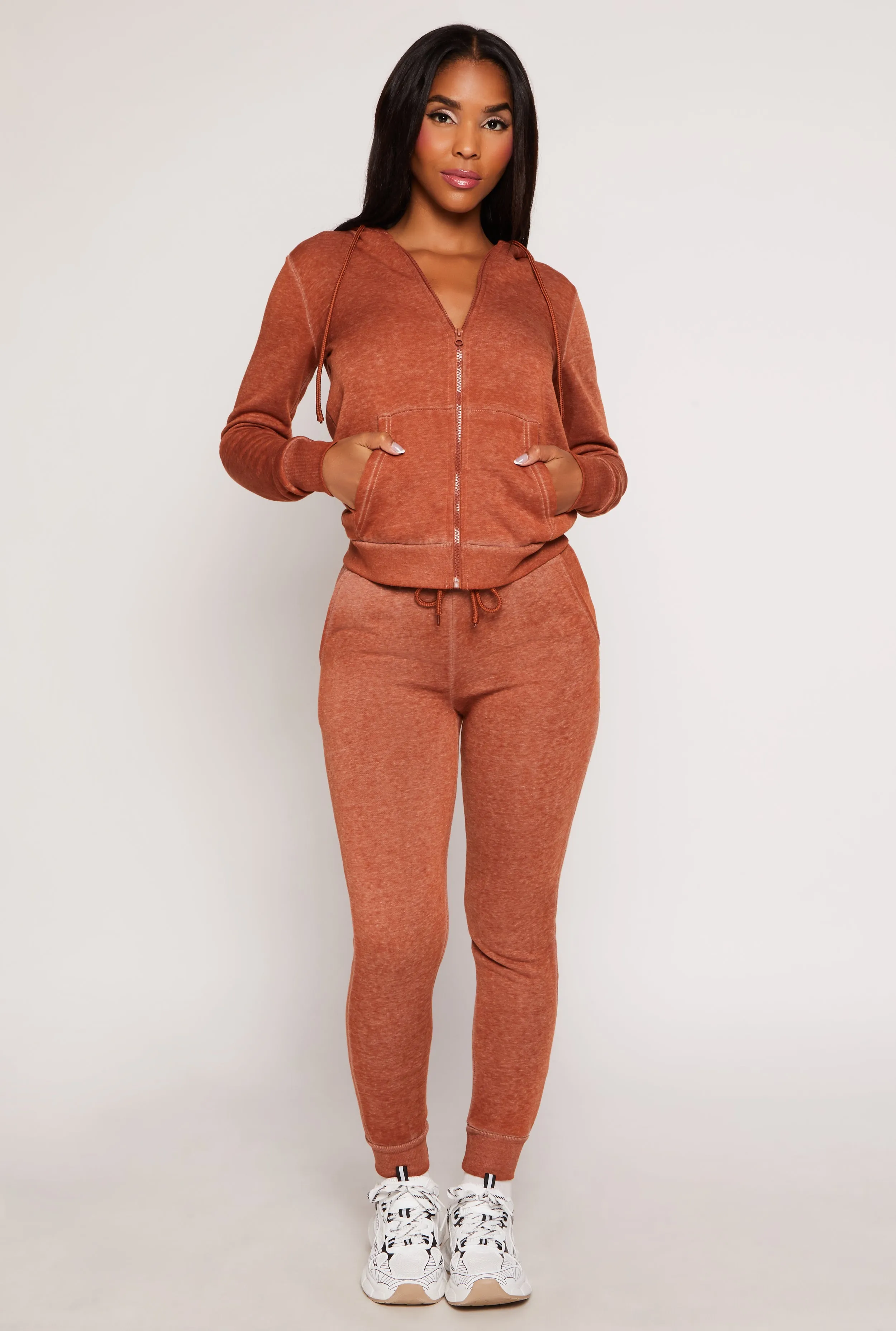 Fleece Zip Front Hoodie sold by Rainbow product image thumbnail 2