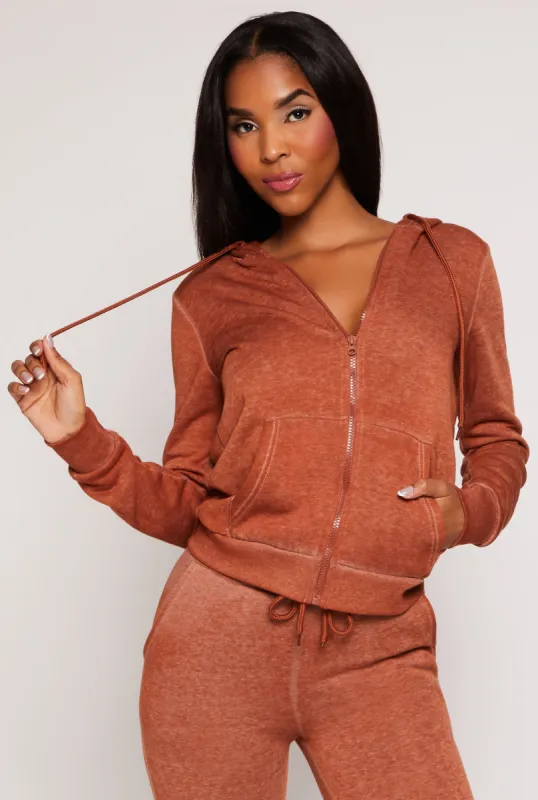 Fleece Zip Front Hoodie sold by Rainbow