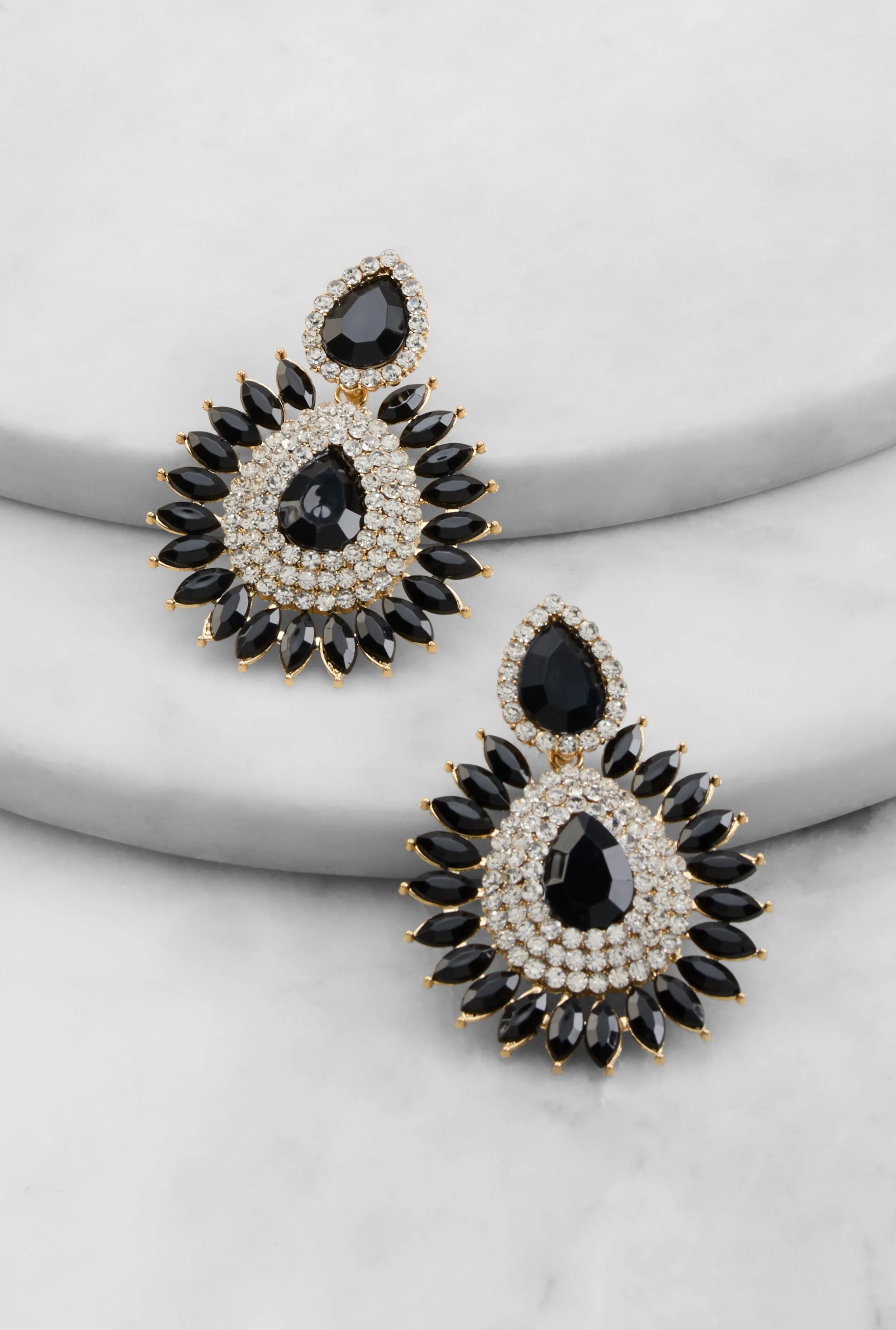 Cubic Zirconia Chandelier Drop Earrings sold by Rainbow product image thumbnail 2