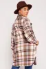 Spoon Jeans Plaid Brushed Knit Long Shacket sold by Rainbow