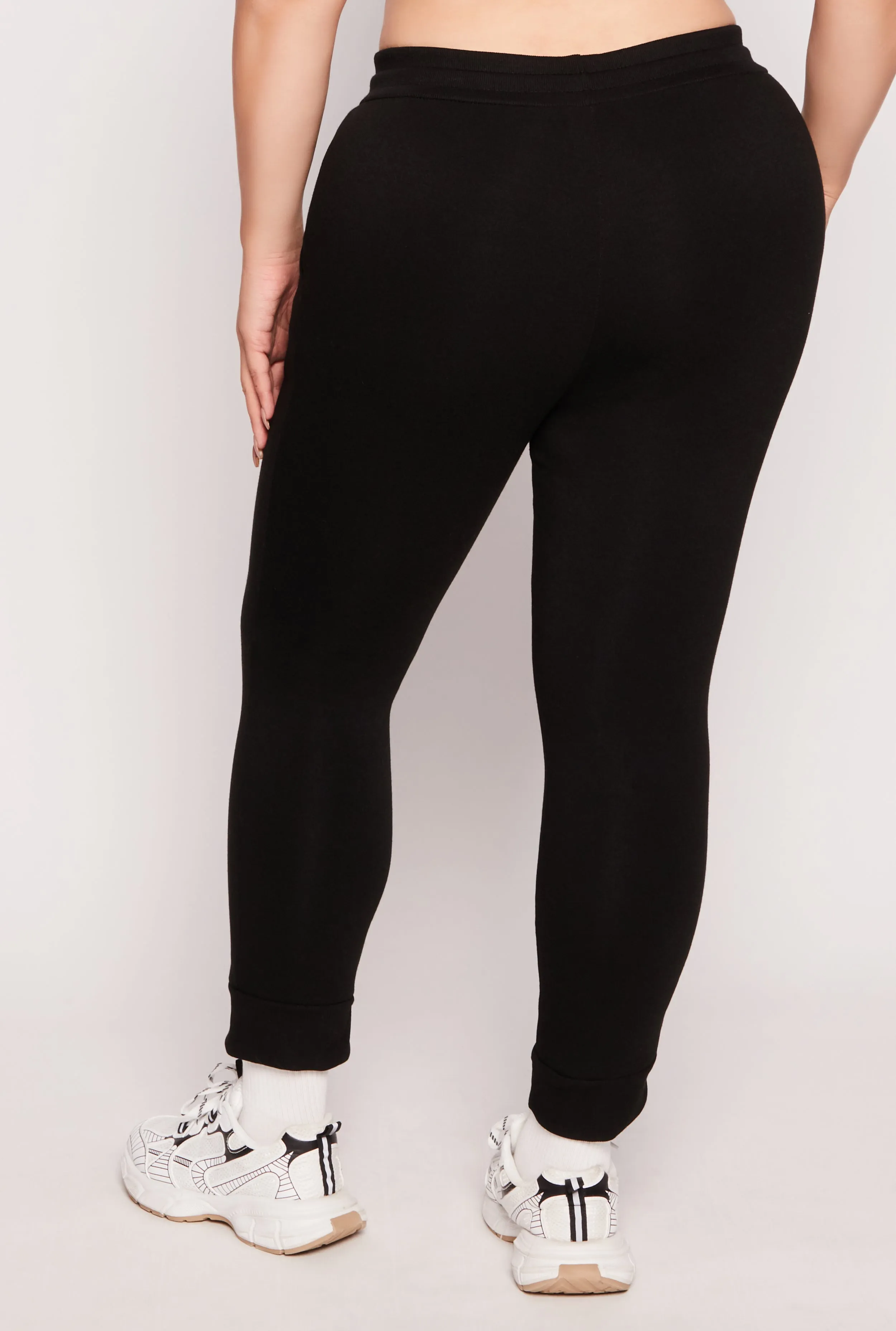 Plus Size Fleece Luxury Graphic Drawstring Joggers sold by Rainbow product image thumbnail 3