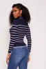 Striped Turtleneck Sweater sold by Rainbow