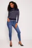 Striped Turtleneck Sweater sold by Rainbow