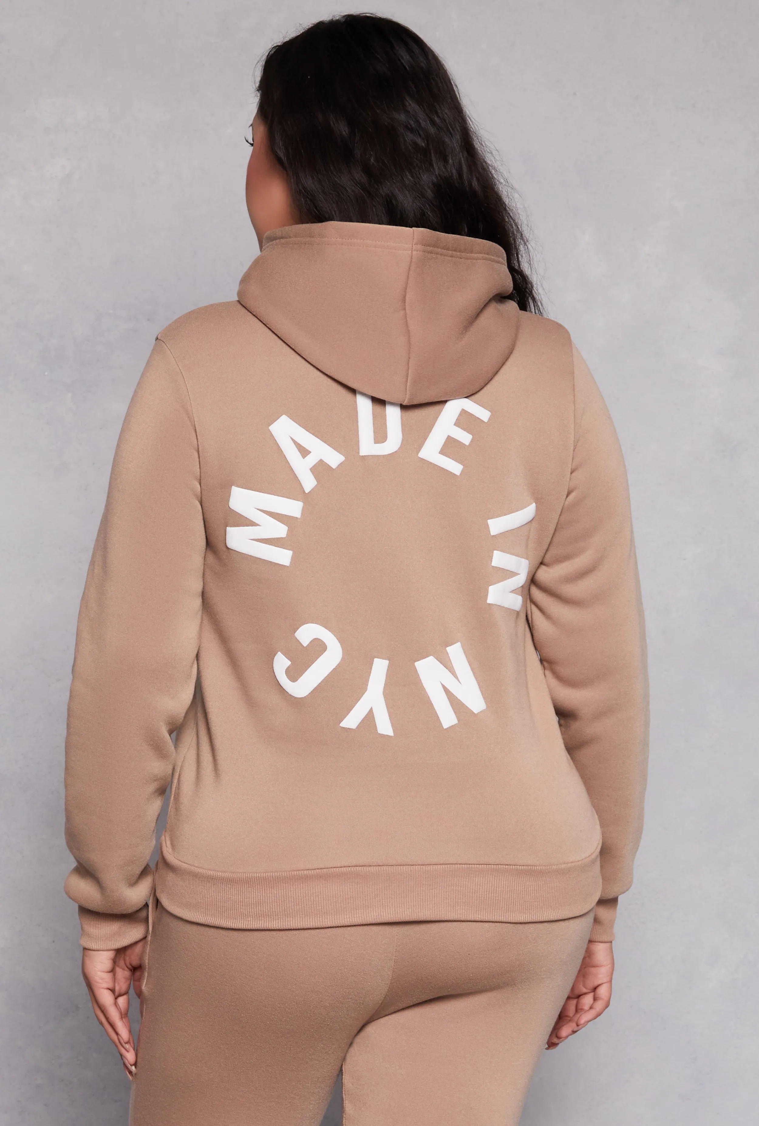 Plus Size Fleece Luxury Graphic Hoodie sold by Rainbow product image thumbnail 3