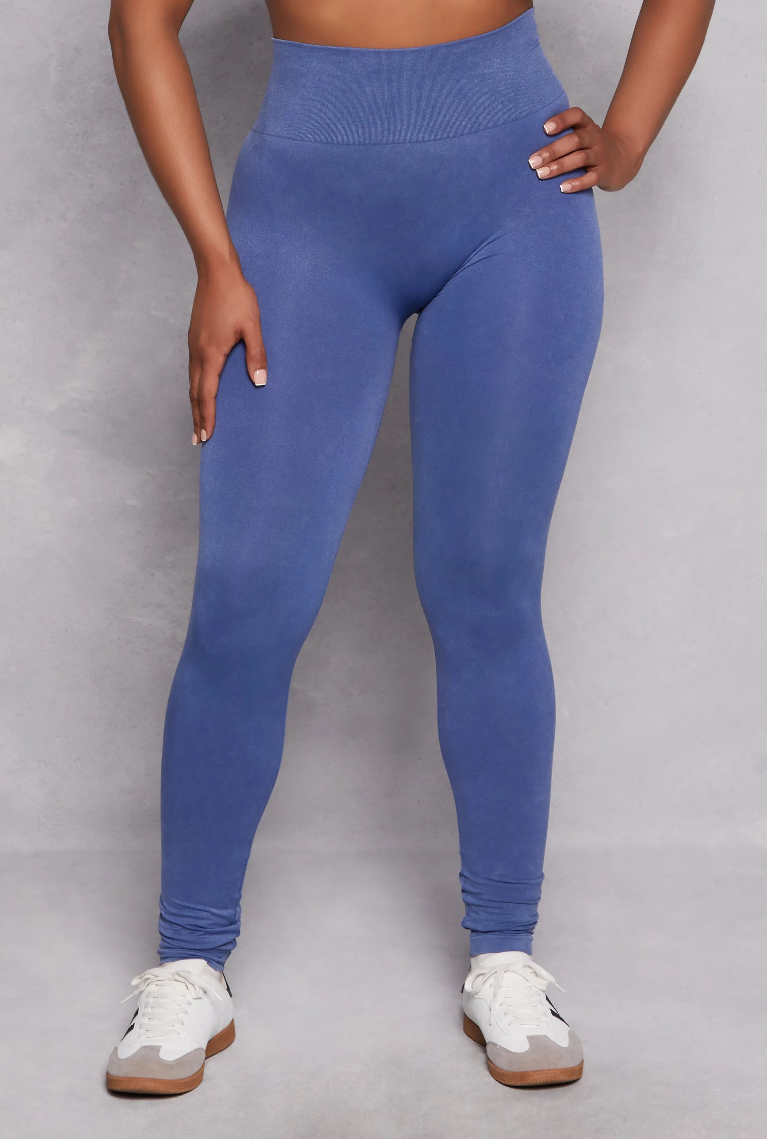 Plus Size Acid Wash High Waist Leggings sold by Rainbow product image thumbnail 2