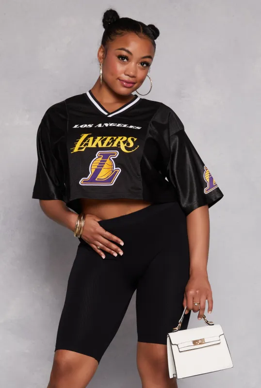Plus Size NBA Los Angeles Lakers Cropped Jersey sold by Rainbow