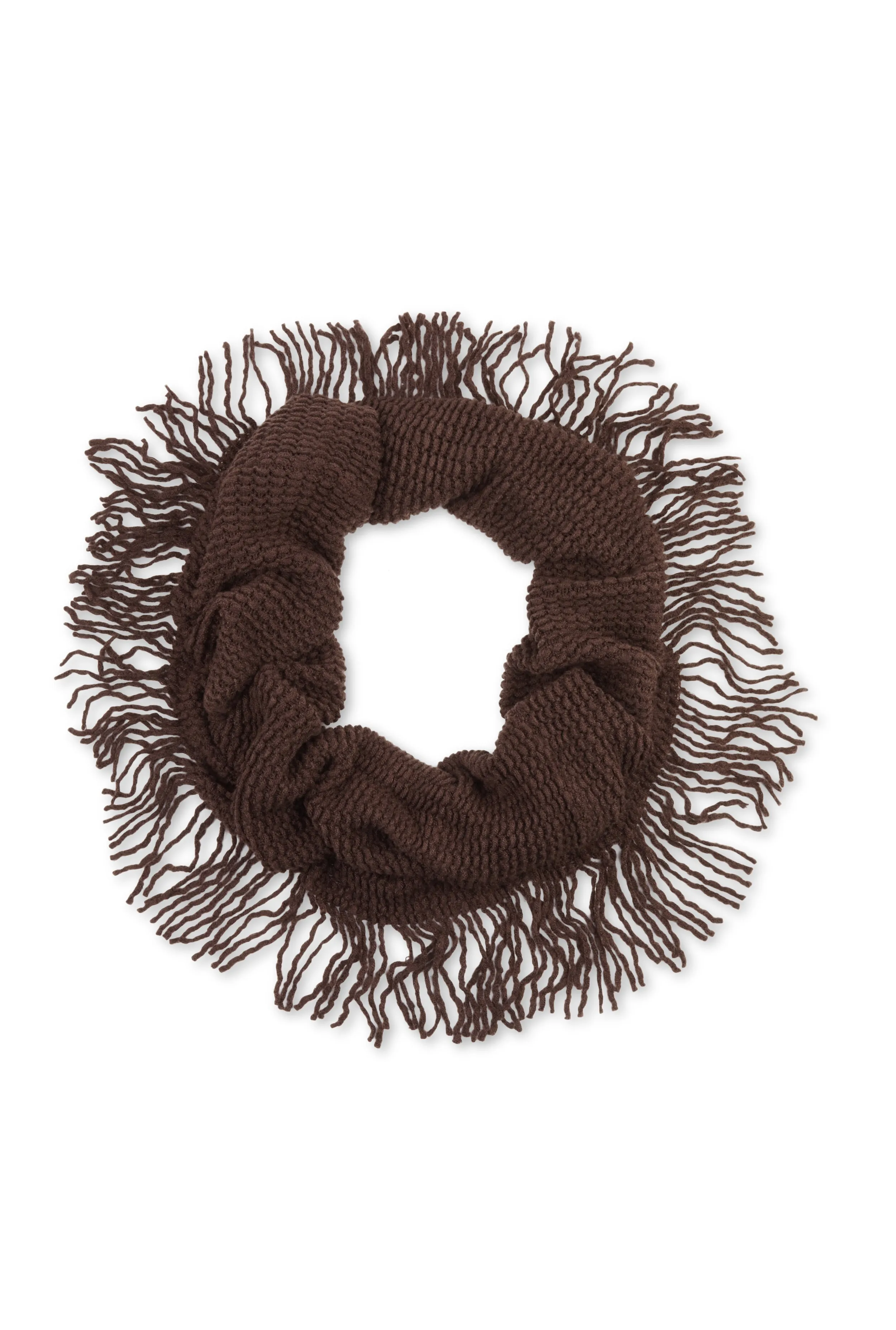 Fringe Knitted Infinity Scarf sold by Rainbow product image thumbnail 3