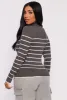 Striped Turtleneck Sweater sold by Rainbow