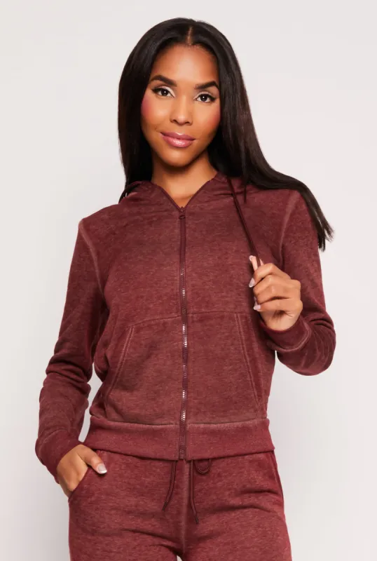 Fleece Zip Front Hoodie sold by Rainbow