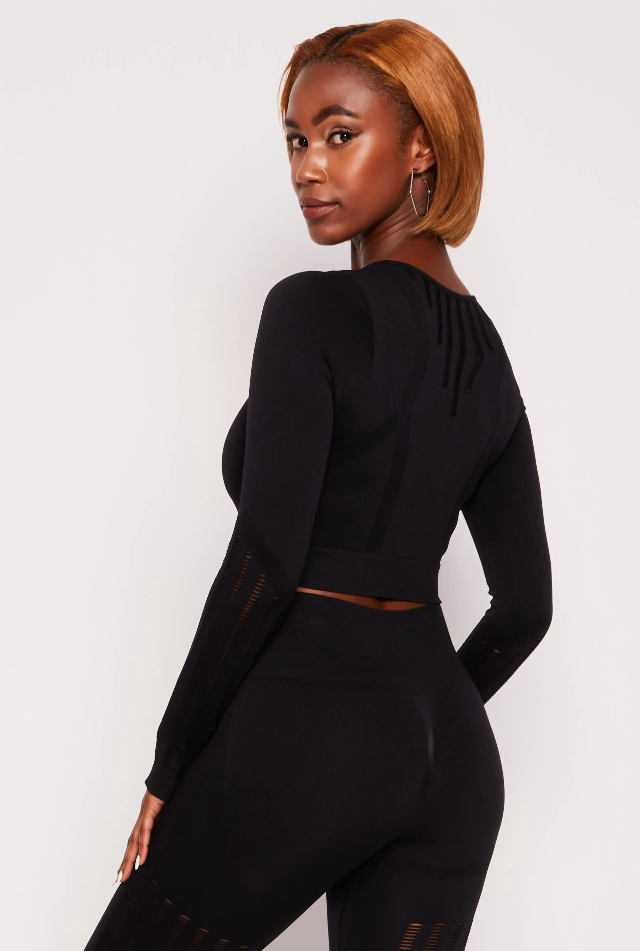 Seamless Laser Cut Active Top sold by Rainbow product image thumbnail 3