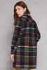 Spoon Jeans Brushed Knit Plaid Long Shacket sold by Rainbow