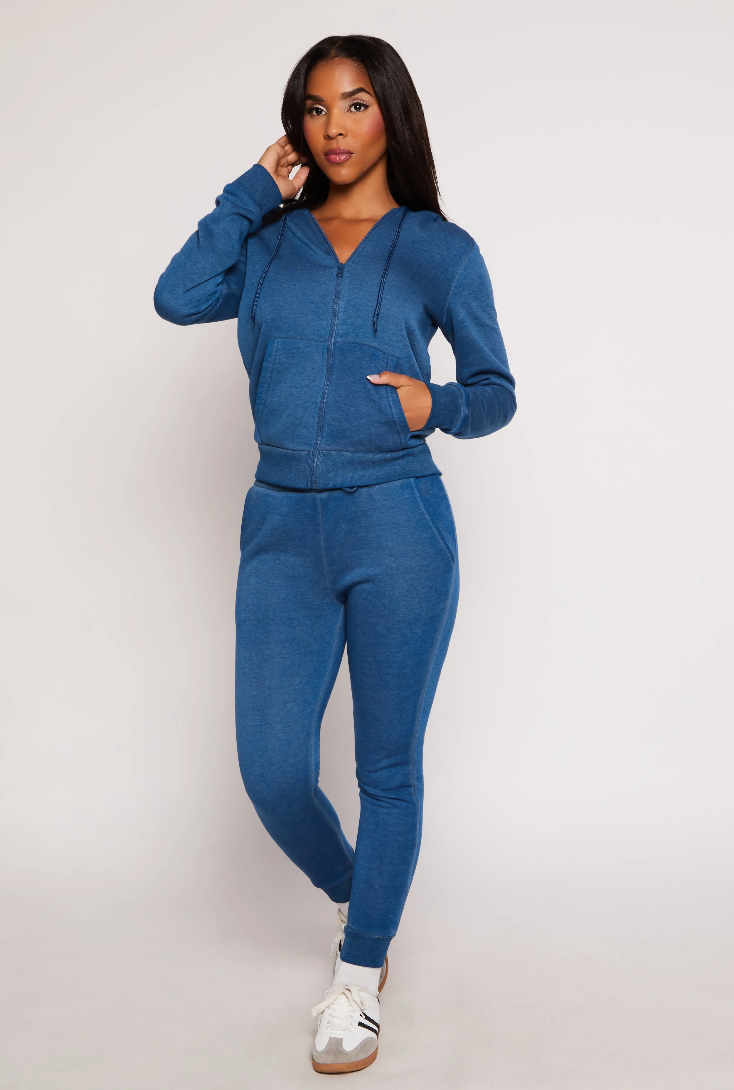 Fleece Zip Front Hoodie sold by Rainbow product image thumbnail 2