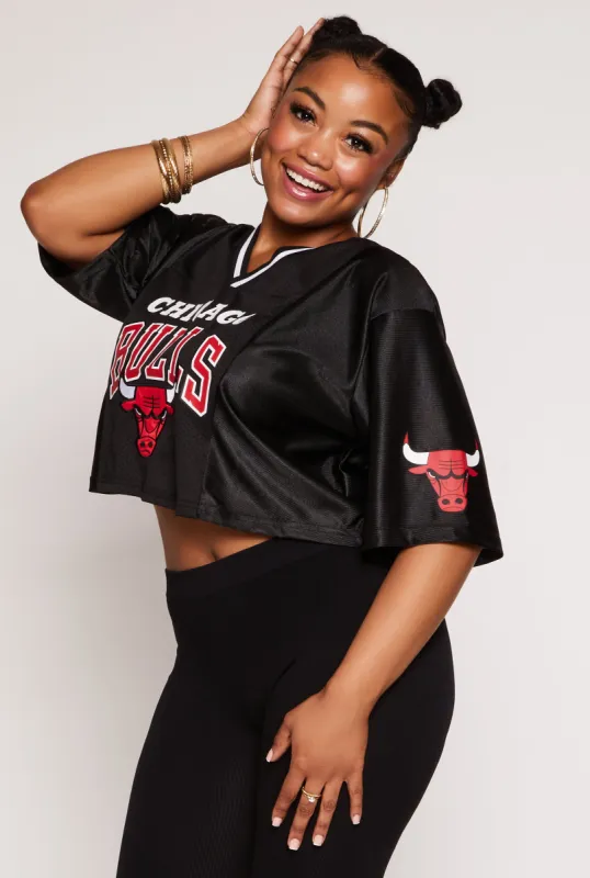 Plus Size NBA Chicago Bulls Cropped Jersey sold by Rainbow