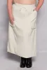Plus Size Scuba Drawstring Maxi Skirt sold by Rainbow