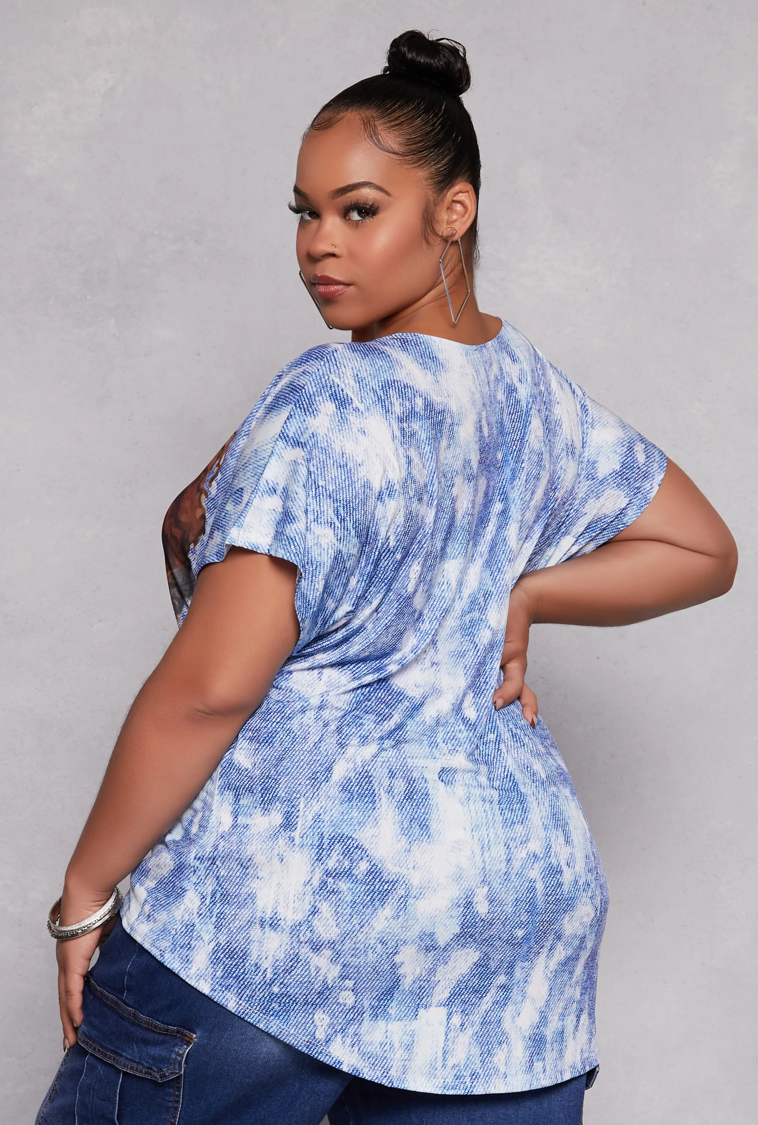 Plus Size Blessed Life Graphic Tee sold by Rainbow product image thumbnail 3