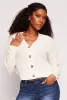 Button Front Long Sleeve Cardigan sold by Rainbow