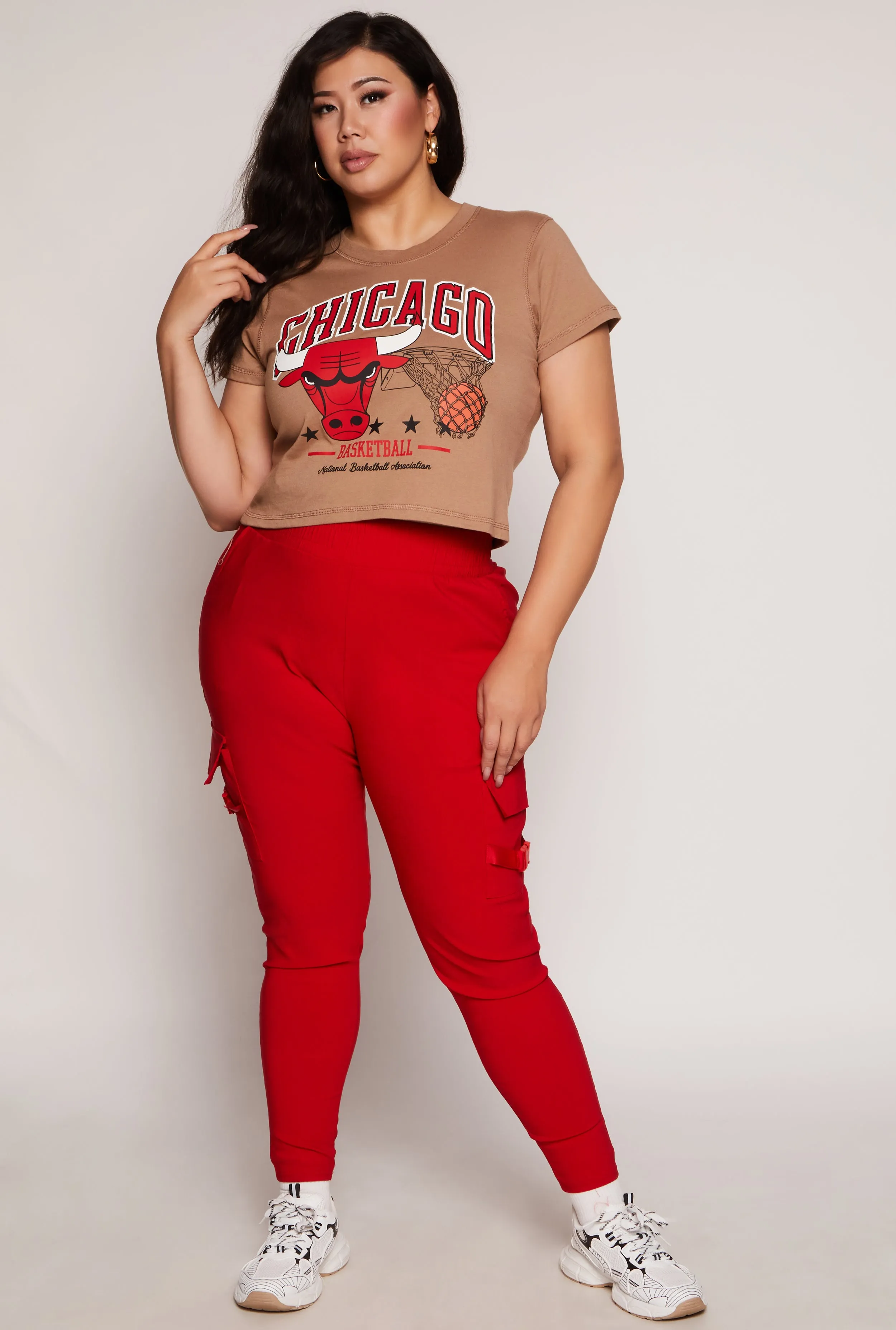 Plus Size NBA Chicago Bulls Crop Top sold by Rainbow product image thumbnail 2
