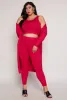 Plus Size Daisy Ribbed Knit Duster sold by Rainbow
