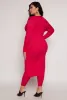 Plus Size Daisy Ribbed Knit Duster sold by Rainbow