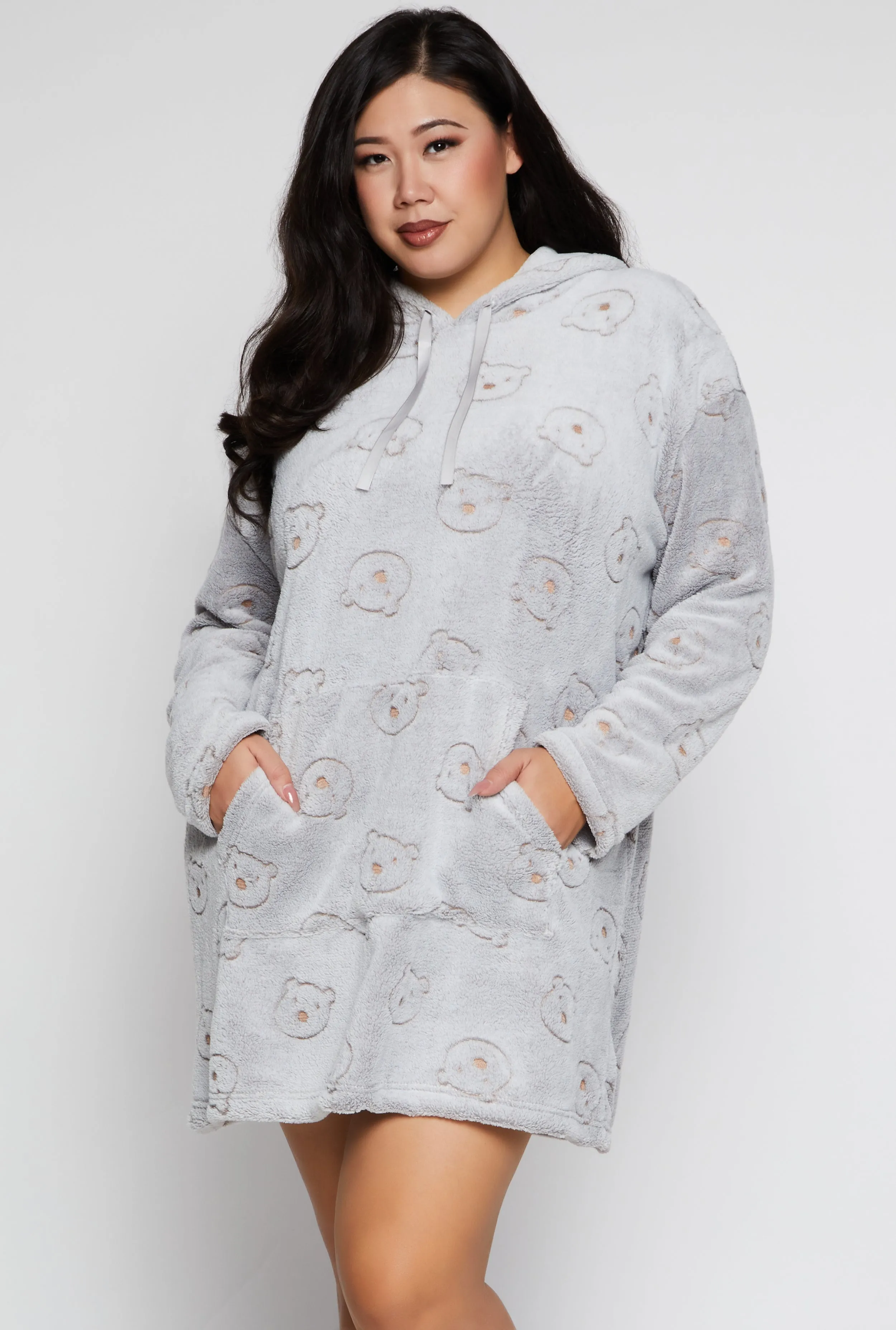 Bear Print Blanket Hoodie sold by Rainbow product image thumbnail 3