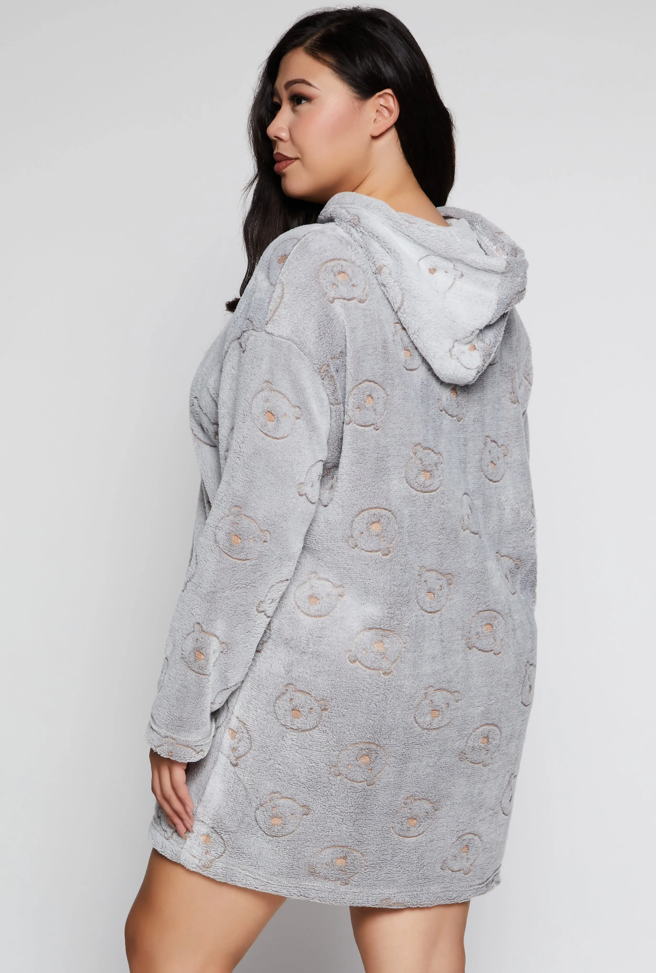Bear Print Blanket Hoodie sold by Rainbow product image thumbnail 5