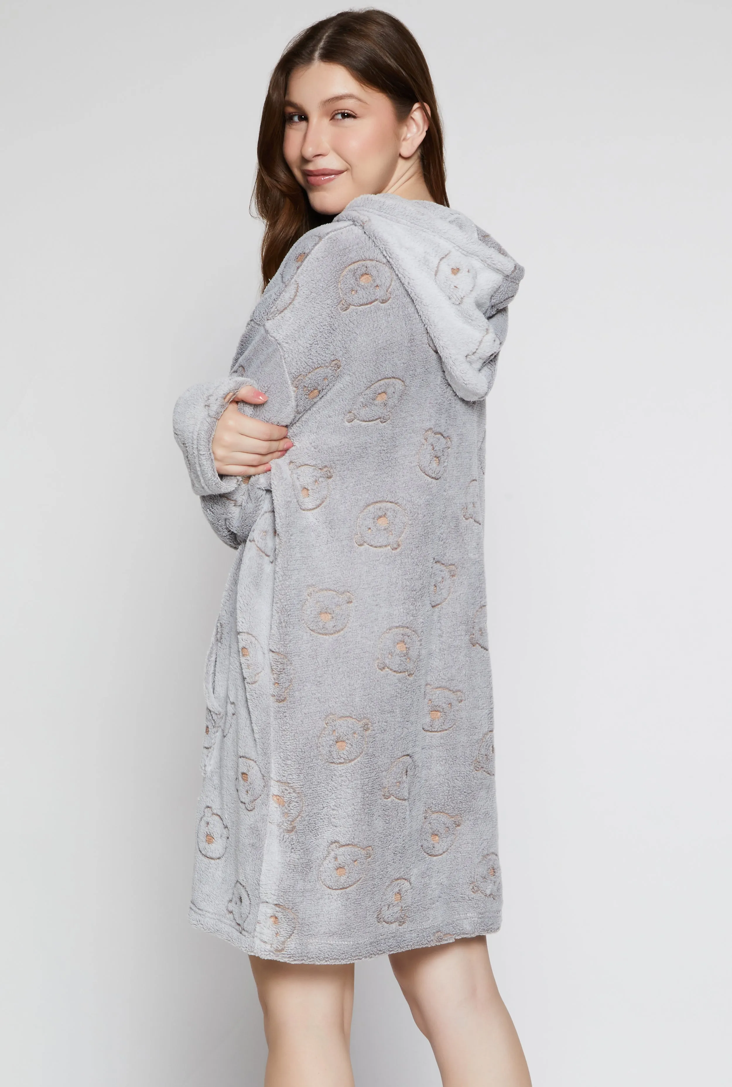 Bear Print Blanket Hoodie sold by Rainbow product image thumbnail 2