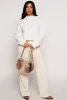 Ribbed Knit Mock Neck Pullover Sweater sold by Rainbow