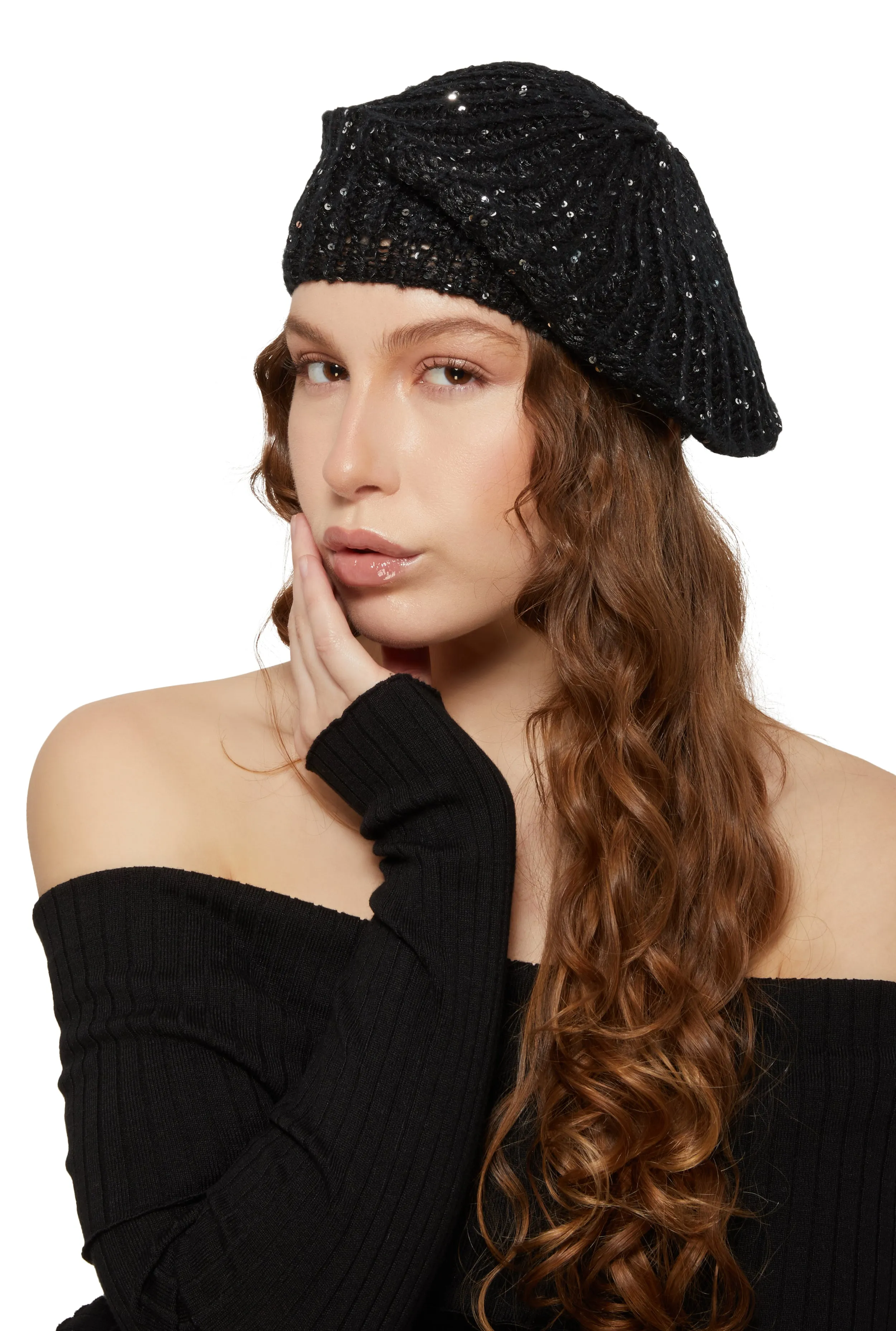 Sequin Beret sold by Rainbow