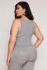 Plus Size Daisy Ribbed Knit Tank Top sold by Rainbow