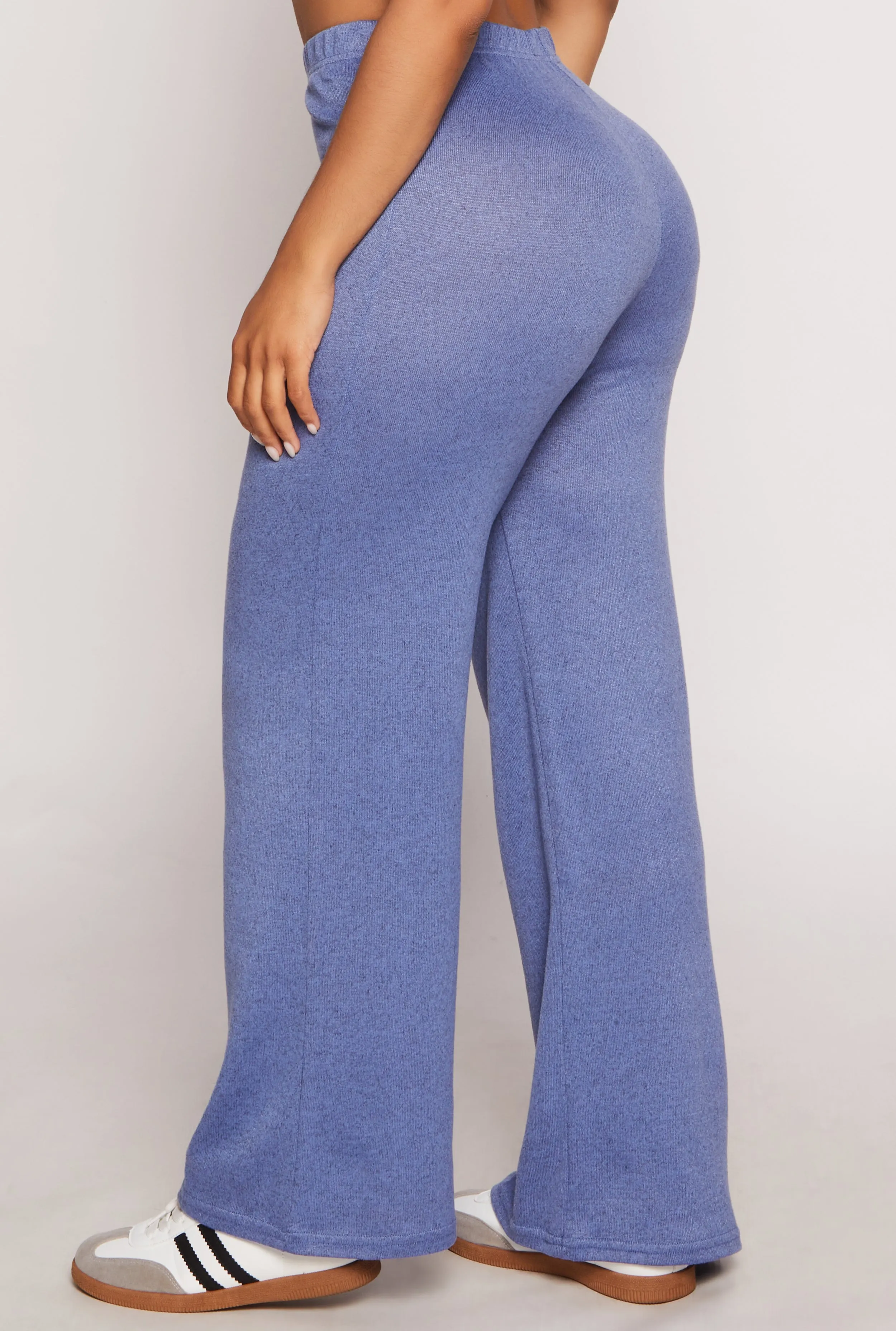 Brushed Knit Wide Leg Sweatpants sold by Rainbow product image thumbnail 3