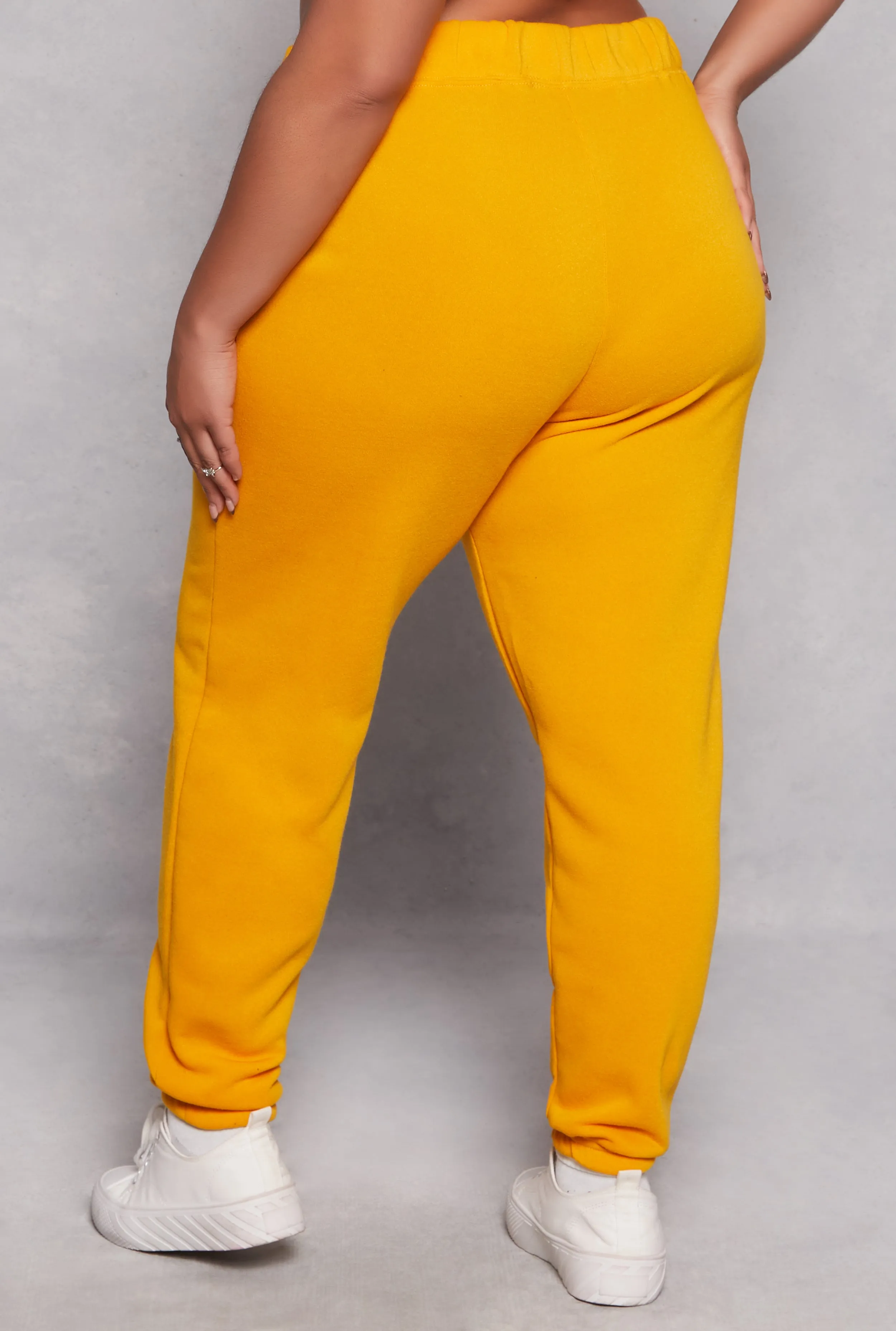 Plus Size Fleece High Waisted Sweatpants sold by Rainbow product image thumbnail 3
