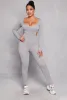 Ribbed Knit Cut Out Side Catsuit sold by Rainbow
