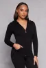 Seamless Zip Front Hooded Top sold by Rainbow