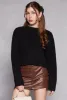 Ribbed Knit Mock Neck Pullover Sweater sold by Rainbow