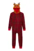 Mens Matching Reindeer Fleece Onesie Family Pajamas sold by Rainbow