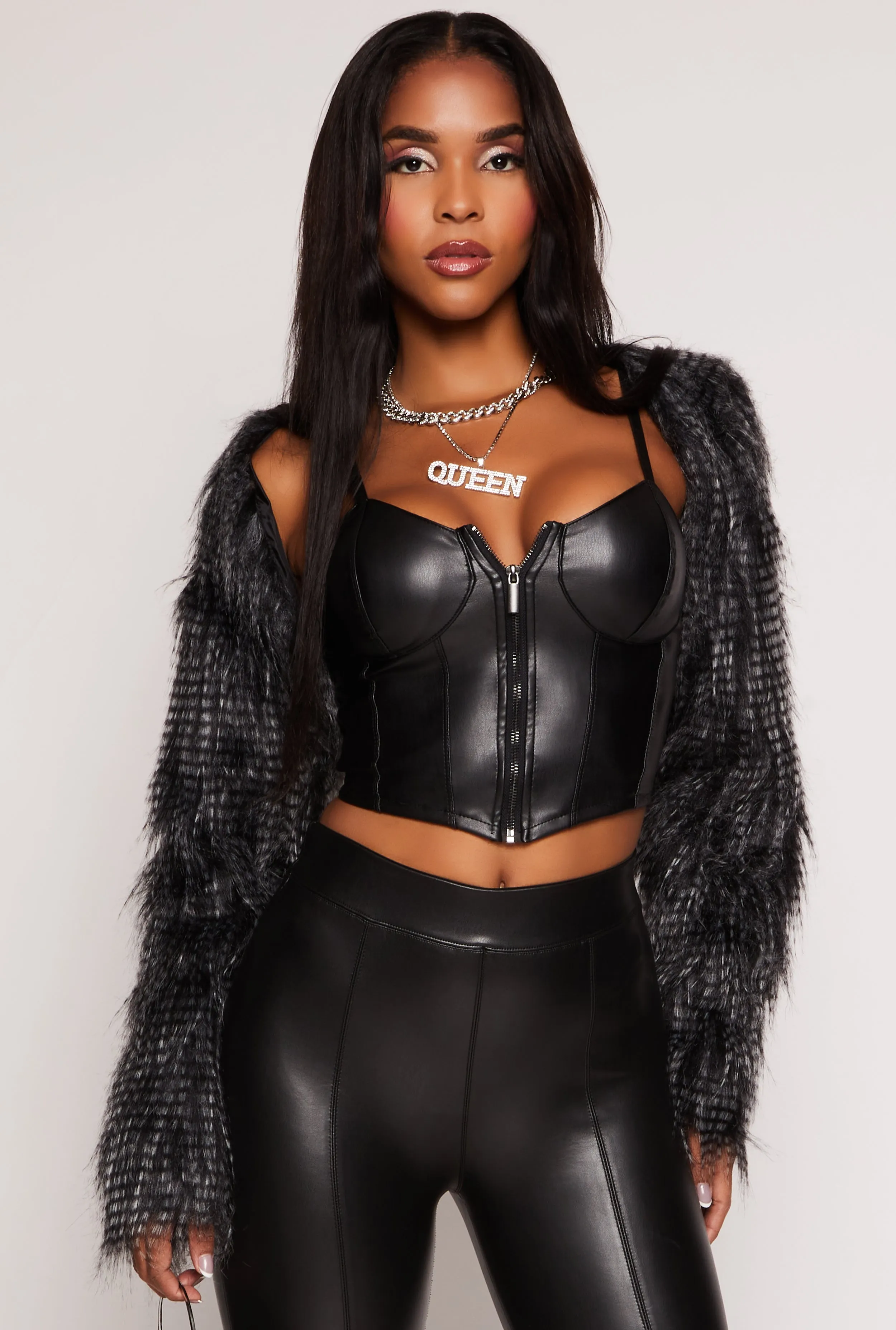 Shaggy Faux Fur Bolero Jacket sold by Rainbow