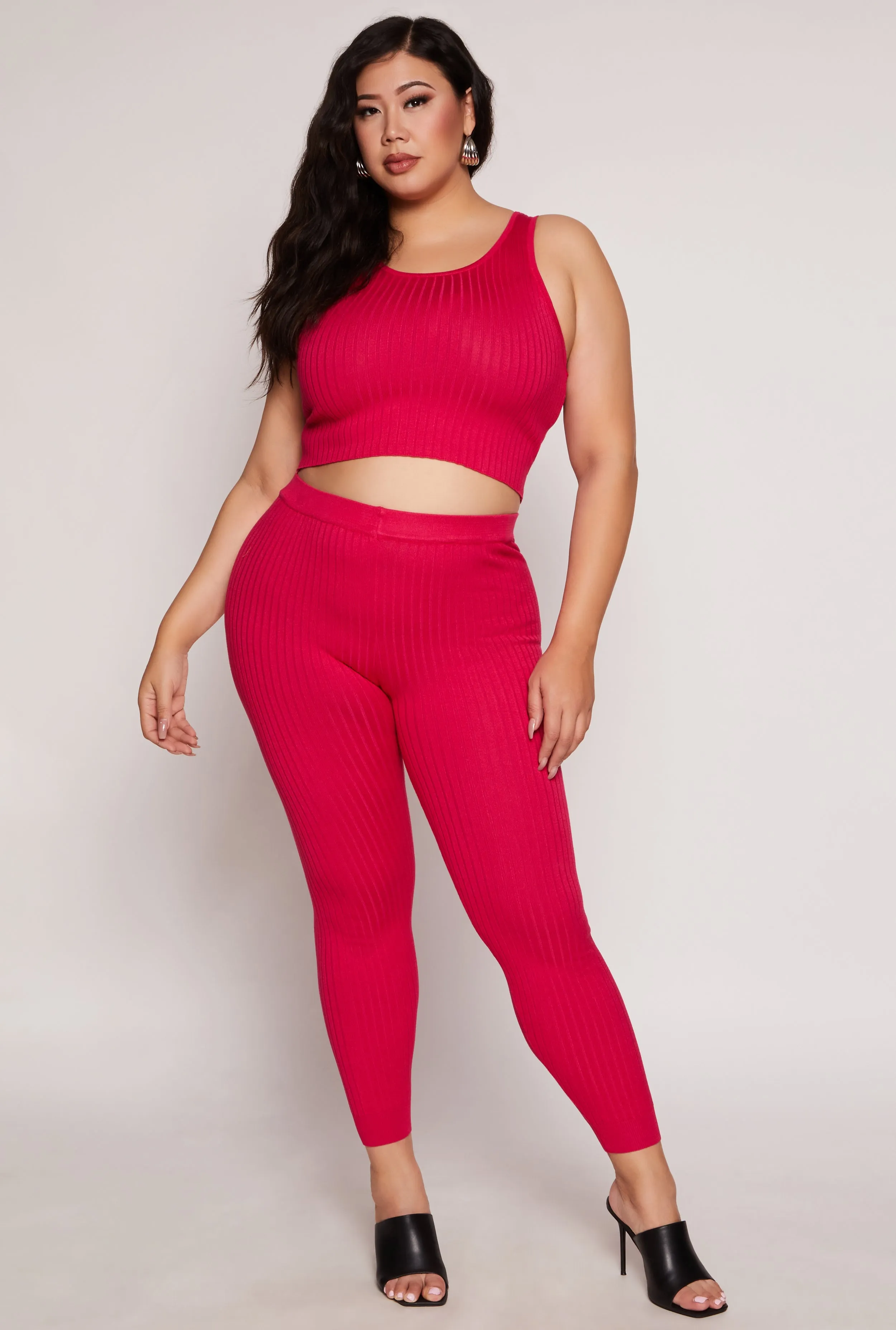 Plus Size Daisy Ribbed Knit Tank Top sold by Rainbow product image thumbnail 2