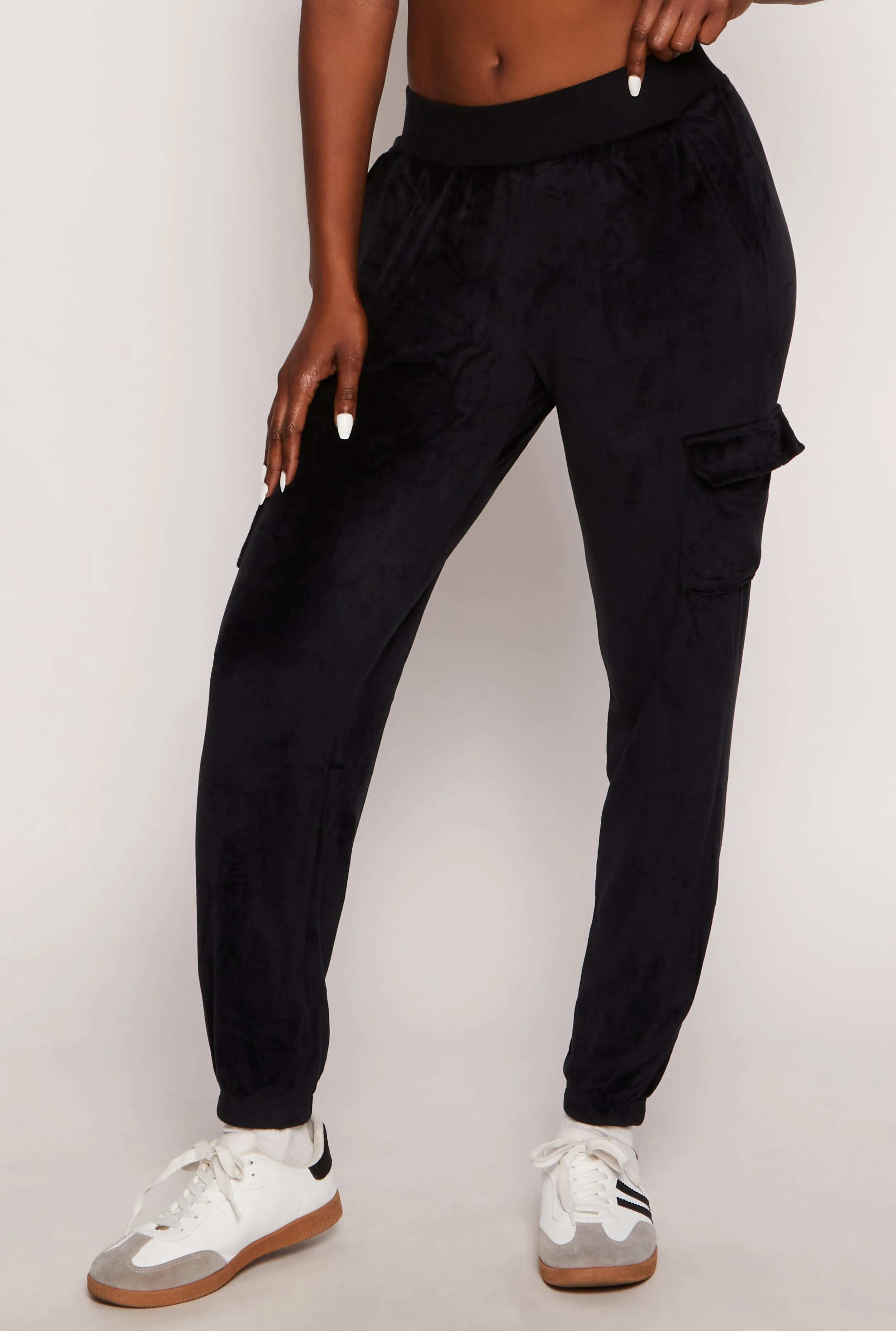 Velour Cargo Pocket Sweatpants sold by Rainbow product image thumbnail 2