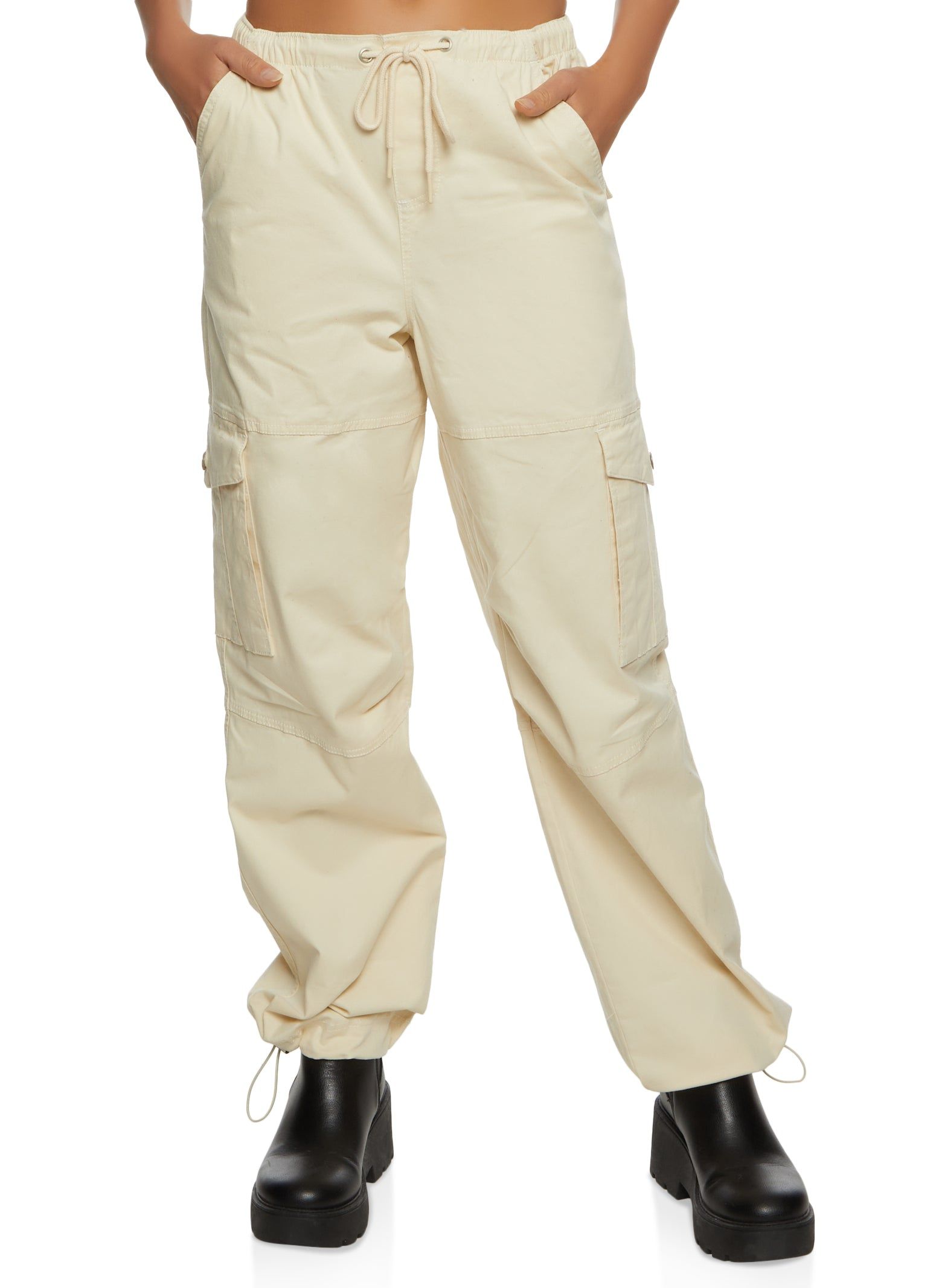 Cargo Pocket Parachute Pants sold by Rainbow