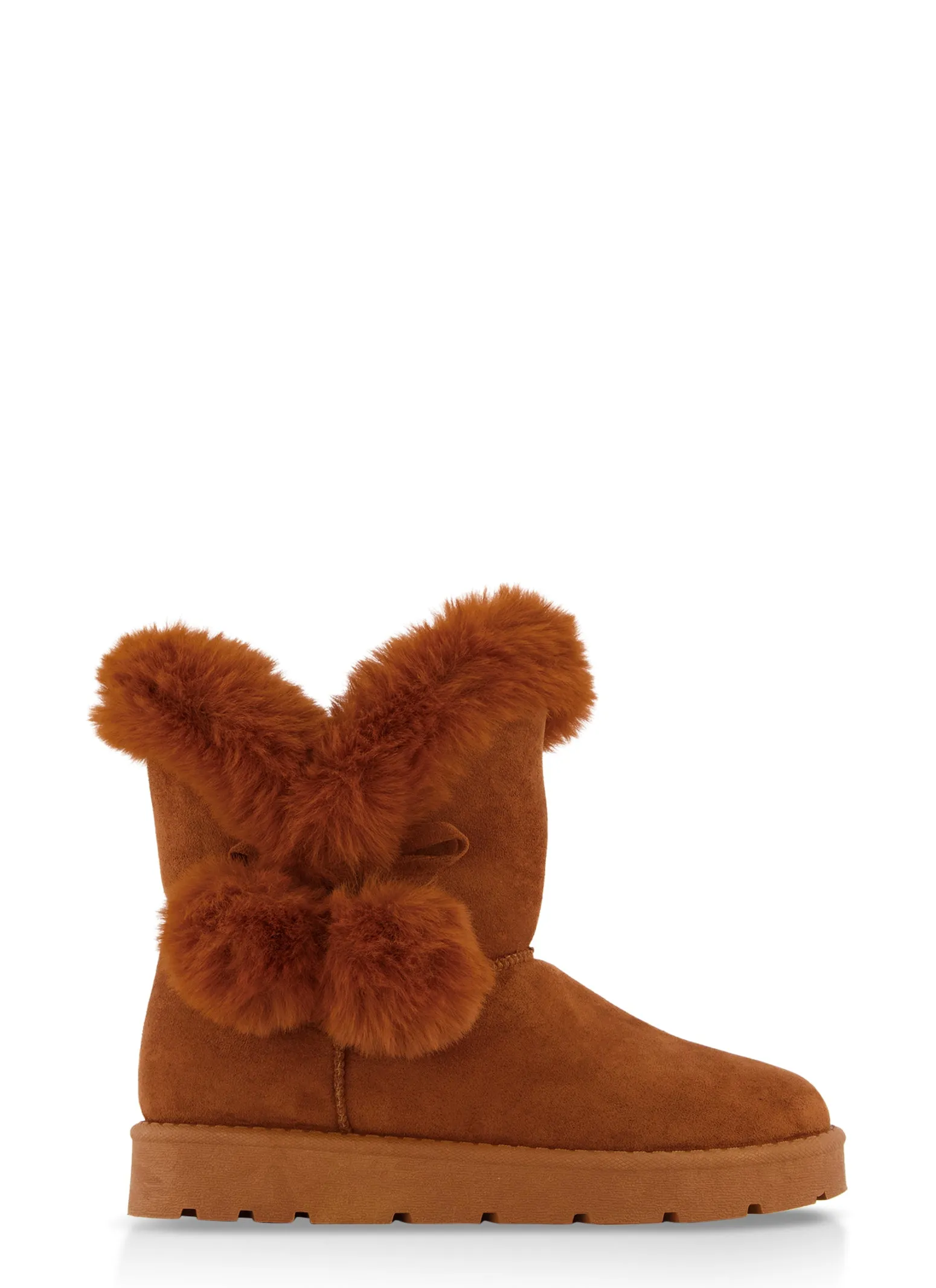 Faux Fur Pom Pom Booties sold by Rainbow product image thumbnail 2